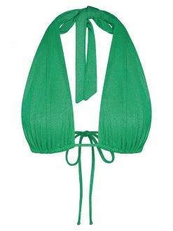 GLD Macy Halter Tie Bikini Top - Green Sparkle 13 GLD Macy Halter Tie Bikini Top - Green Sparkle