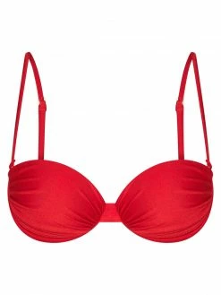 GLD Luca Ruched Balconette Bikini Top - Red 17 GLD Luca Ruched Balconette Bikini Top - Red