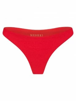 GLD MESHKI SWIM Ivanna Thong Bikini Bottoms - Red 13 GLD MESHKI SWIM Ivanna Thong Bikini Bottoms - Red