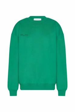 QNG Jaz Oversized Fleeceback Crew Neck Jumper - Bright Green Sweaters & Hoodies 28 QNG Jaz Oversized Fleeceback Crew Neck Jumper - Bright Green Sweaters & Hoodies