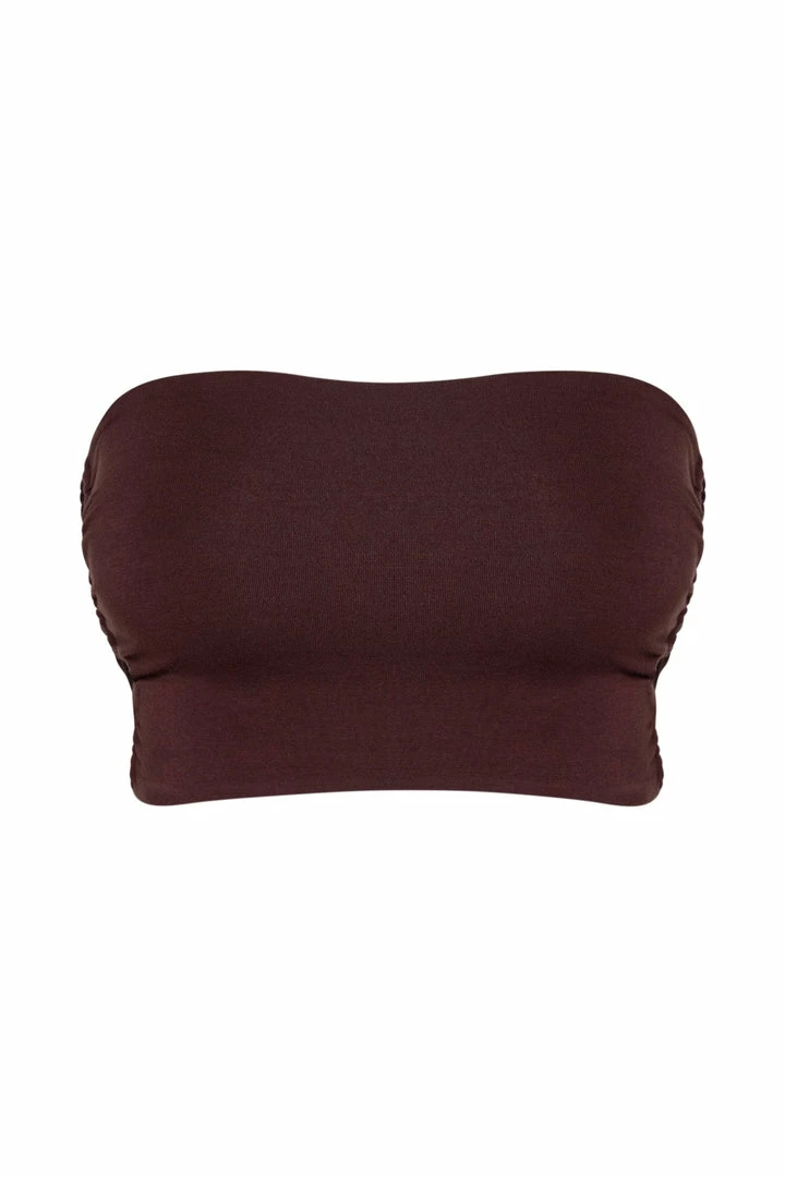 WXI Eleanor Tie Up Side Bandeau - Chocolate Two Piece Sets 9 WXI Eleanor Tie Up Side Bandeau - Chocolate Two Piece Sets