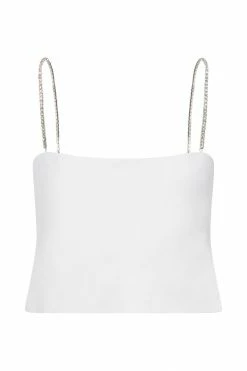 JLW Dayana Straight Cut Crop Top - White Two Piece Sets 17 JLW Dayana Straight Cut Crop Top - White Two Piece Sets