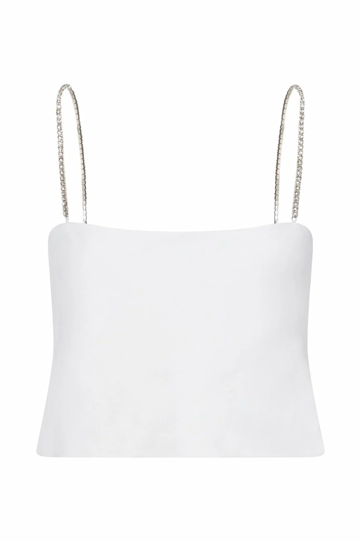 JLW Dayana Straight Cut Crop Top - White Two Piece Sets 9 JLW Dayana Straight Cut Crop Top - White Two Piece Sets