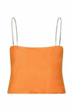 JLW Dayana Straight Cut Crop Top - Mandarin 19 JLW Dayana Straight Cut Crop Top - Mandarin