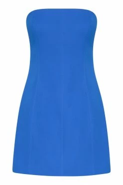 WNT Maci Crepe Mini Dress - Cobalt Blue