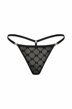 GZH Intimates Millie Monogram Brief - Black
