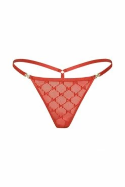 GZH Intimates Millie Monogram Brief - Red 15 GZH Intimates Millie Monogram Brief - Red