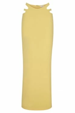 QNG Two Piece Sets Audrina Cut Out Midi Skirt - Yellow