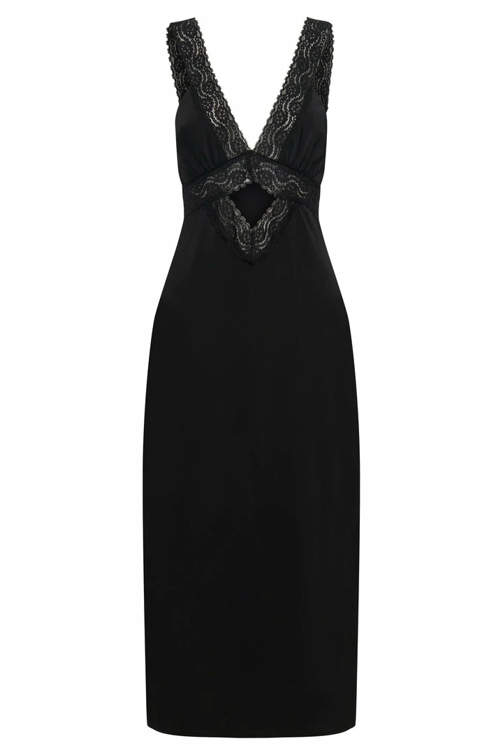 WNT DRESSES Kristin Lace Cut Out Midi Dress - Black 7 WNT DRESSES Kristin Lace Cut Out Midi Dress - Black