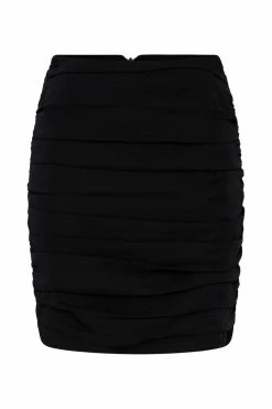 WNT Lola Ruched Mini Skirt - Black 21 WNT Lola Ruched Mini Skirt - Black