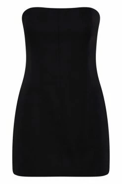 WNT Maci Crepe Mini Dress - Black DRESSES
