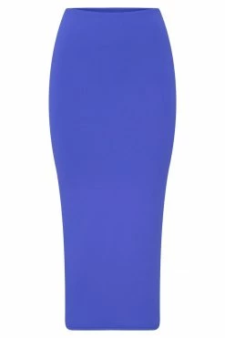 WXI All Bottoms Charley Midi Skirt - Cobalt Blue