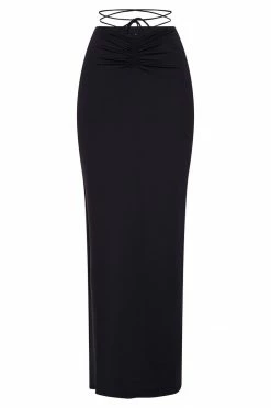 WXI Amber Ruched Maxi Skirt - Black 21 WXI Amber Ruched Maxi Skirt - Black