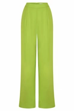 WNG Saskia Straight Leg Trousers - Lime Green Two Piece Sets 21 WNG Saskia Straight Leg Trousers - Lime Green Two Piece Sets