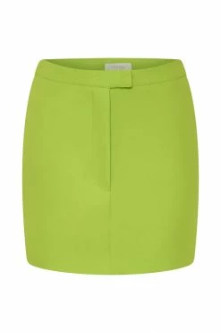 WNT Josie Crepe Mini Skirt - Lime Green 15 WNT Josie Crepe Mini Skirt - Lime Green