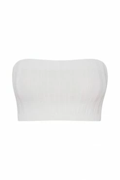 SHN Jasmyn Wide Rib Bandeau - White