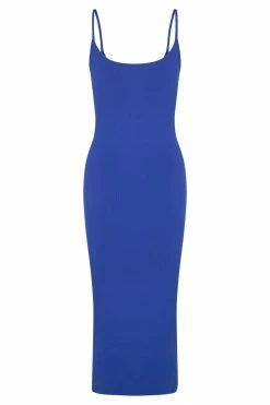 ROM DRESSES Alexis Ribbed Cami Midi Dress - Cobalt Blue 15 ROM DRESSES Alexis Ribbed Cami Midi Dress - Cobalt Blue