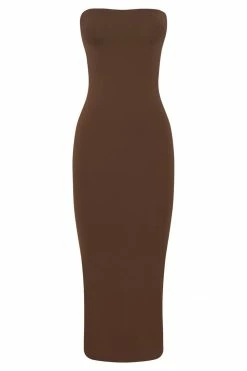 WXI Cassidy Strapless Midi Dress - Chocolate 15 WXI Cassidy Strapless Midi Dress - Chocolate