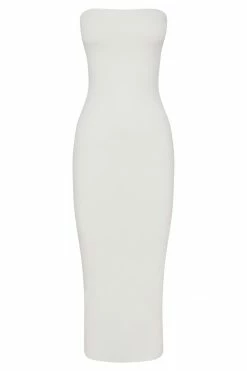 WXI Cassidy Strapless Midi Dress - White