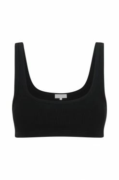 ROM All Tops Jackie Scoop Neck Crop Top - Black 17 ROM All Tops Jackie Scoop Neck Crop Top - Black
