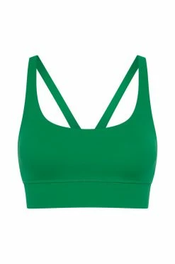 MGH Activewear Tops Elise V Back Cami Crop Top - Bright Green