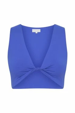 WXI Angela Twist Front Crop Top - Cobalt Blue 17 WXI Angela Twist Front Crop Top - Cobalt Blue