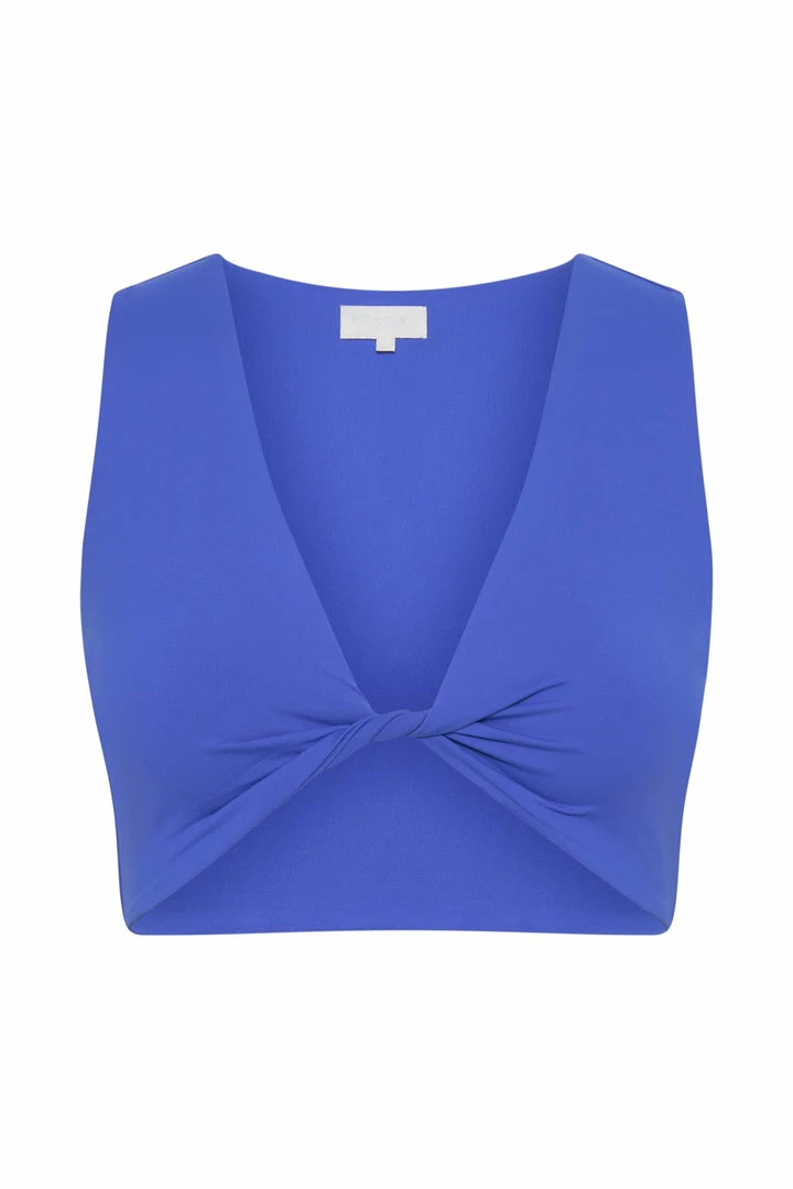 WXI Angela Twist Front Crop Top - Cobalt Blue 9 WXI Angela Twist Front Crop Top - Cobalt Blue