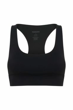 MGH Athleisure Thea Racerback Crop Top - Black