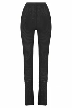 ROM Gracie Mesh Split Leggings - Black Two Piece Sets