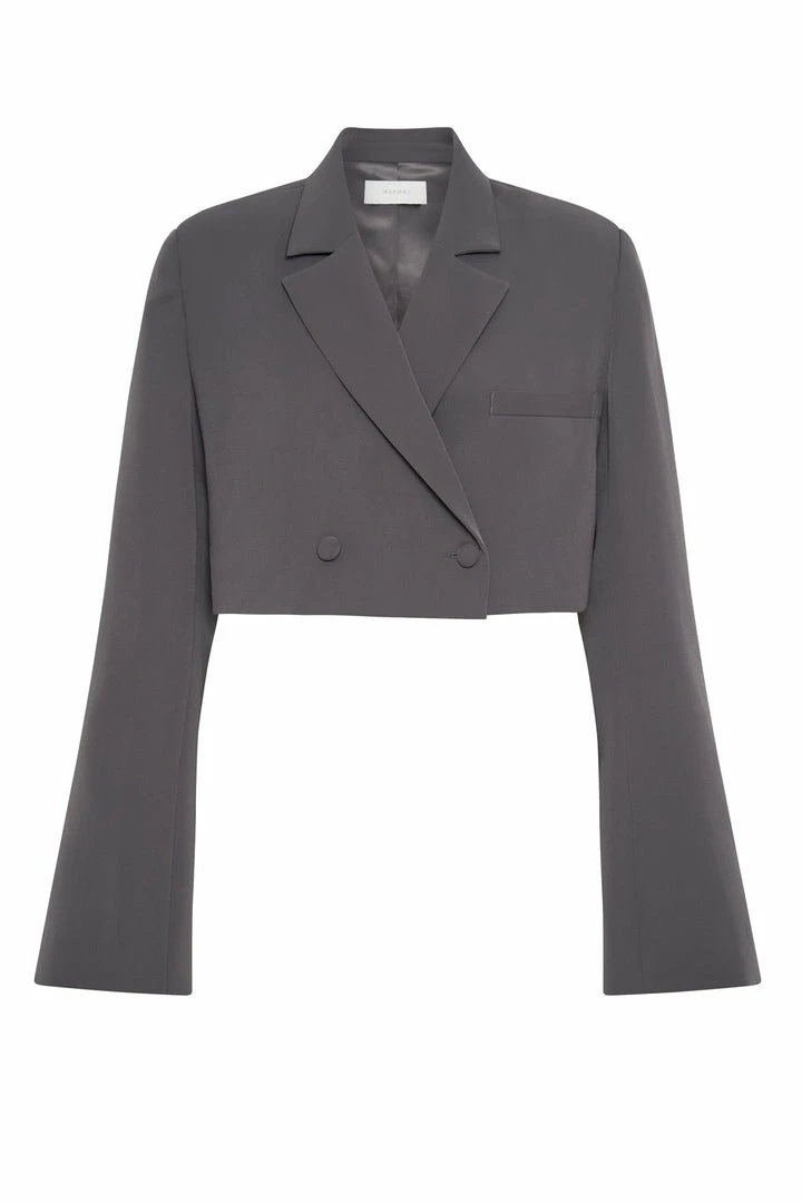 WNT Luella Flared Cropped Blazer - Charcoal Two Piece Sets 11 WNT Luella Flared Cropped Blazer - Charcoal Two Piece Sets