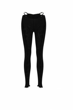 BSD Gabriella Cutout Full Length Pants - Black