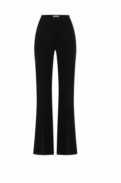 WNT Arabella Flared Split Side Pants - Black