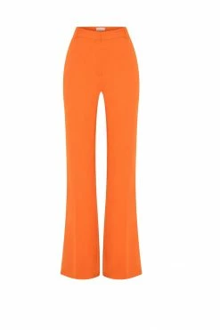 WNT Arabella Flared Split Side Pants - Tangerine Two Piece Sets
