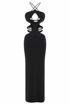 BSD DRESSES Eden Halter Strappy Cutout Maxi Dress - Black 21 BSD DRESSES Eden Halter Strappy Cutout Maxi Dress - Black