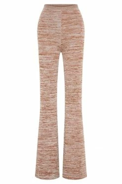 EMS Angelica Lace Up Side Knitted Pants - Brown Space Dye 15 EMS Angelica Lace Up Side Knitted Pants - Brown Space Dye