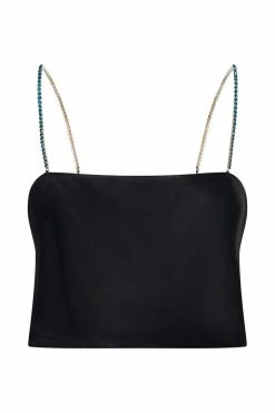 JLW Dayana Straight Cut Crop Top - Black Two Piece Sets 15 JLW Dayana Straight Cut Crop Top - Black Two Piece Sets