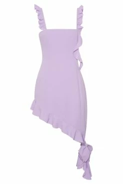 BSD Maeve Asymmetric Ruffle Dress - Lilac DRESSES 21 BSD Maeve Asymmetric Ruffle Dress - Lilac DRESSES