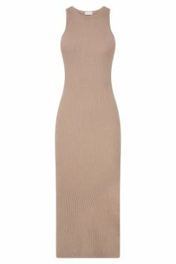 SOP DRESSES Sienna Knit Midi Dress - Taupe 13 SOP DRESSES Sienna Knit Midi Dress - Taupe