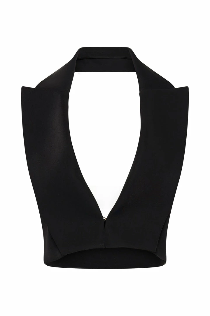 WNT Semara Cropped Waistcoat - Black 7 WNT Semara Cropped Waistcoat - Black