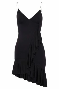 WXI DRESSES Tanya Ruffle Mini Dress With Ruffles - Black 19 WXI DRESSES Tanya Ruffle Mini Dress With Ruffles - Black