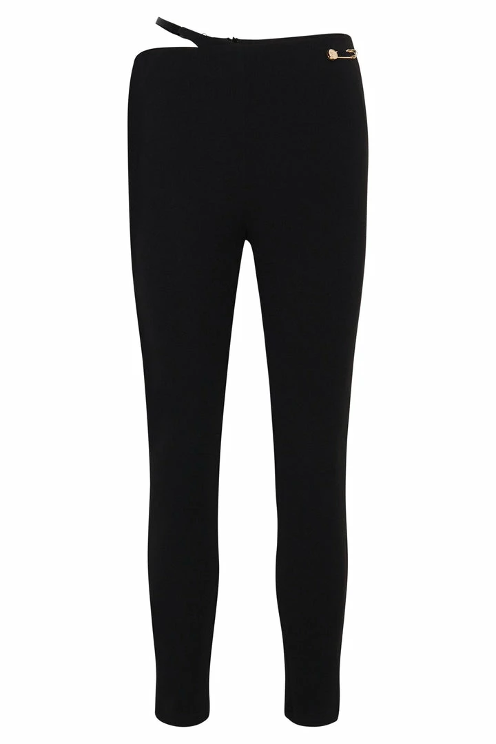 BSD All Bottoms Irene Pants With V Front Cut Out - Black 10 BSD All Bottoms Irene Pants With V Front Cut Out - Black