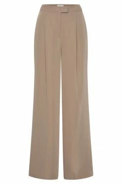 WNT Gloria Wide Leg Trouser - Taupe Two Piece Sets 17 WNT Gloria Wide Leg Trouser - Taupe Two Piece Sets