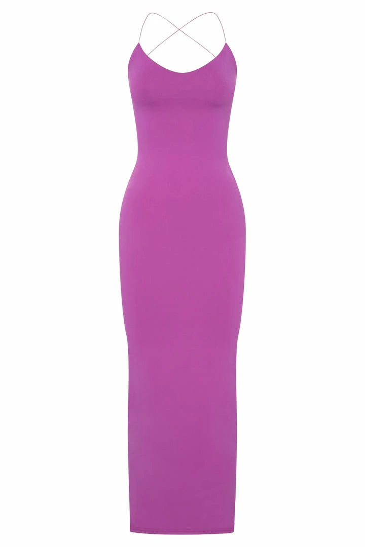 WXI Sabine Backless Maxi Dress - Purple DRESSES 10 WXI Sabine Backless Maxi Dress - Purple DRESSES