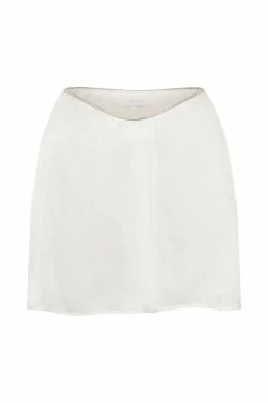 BSD Talulah Diamante Rope Mini Flute Skirt - White Two Piece Sets