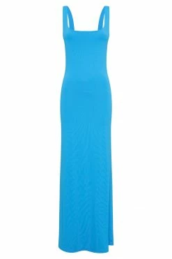 WXI Aubree Fishtail Maxi Dress - Cyan Blue DRESSES 17 WXI Aubree Fishtail Maxi Dress - Cyan Blue DRESSES