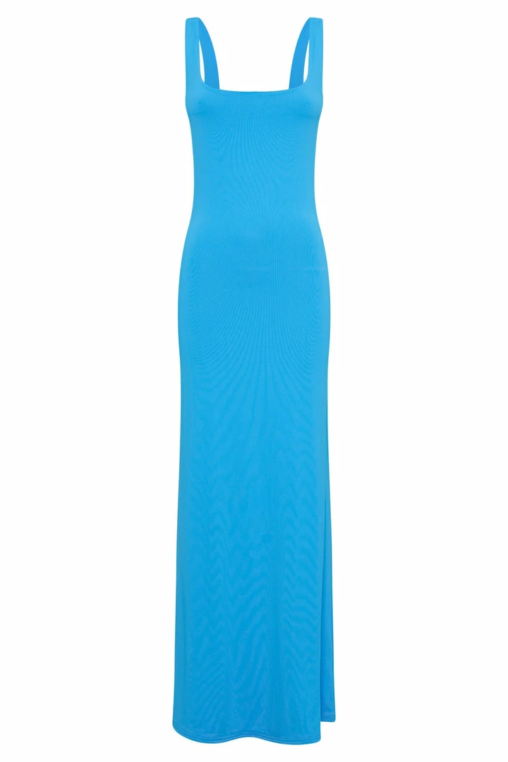 WXI Aubree Fishtail Maxi Dress - Cyan Blue DRESSES 9 WXI Aubree Fishtail Maxi Dress - Cyan Blue DRESSES