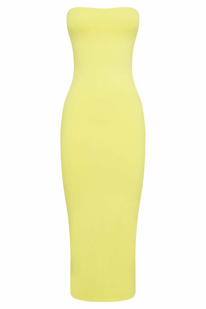 WXI DRESSES Cassidy Strapless Midi Dress - Yellow 7 WXI DRESSES Cassidy Strapless Midi Dress - Yellow