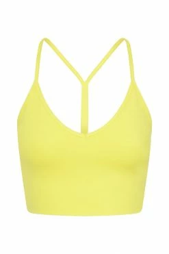 MGH Two Piece Sets Edena V Back Crop Top - Yellow 17 MGH Two Piece Sets Edena V Back Crop Top - Yellow