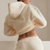 QNG Sweaters & Hoodies Bree Oversized Fleeceback Hoodie - Marshmallow