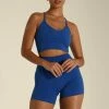 MGH Edena V Back Crop Top - Cobalt Blue